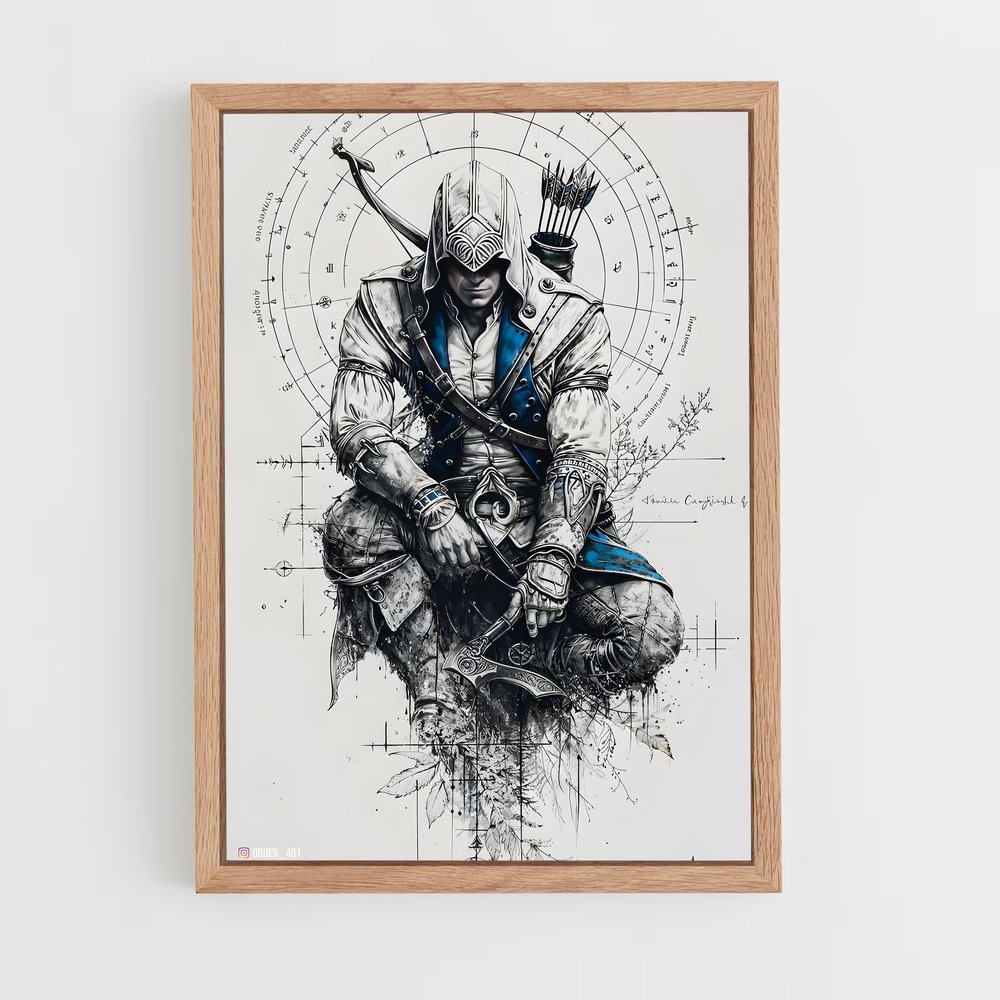Poster Le Chevalier Errant – affiche Assassin's Creed (vue 4)